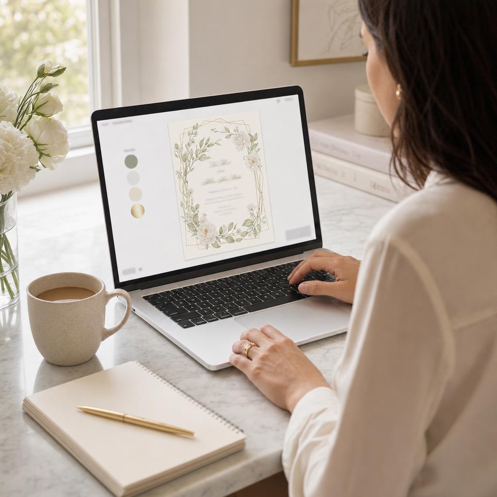 Customizing digital invitation design