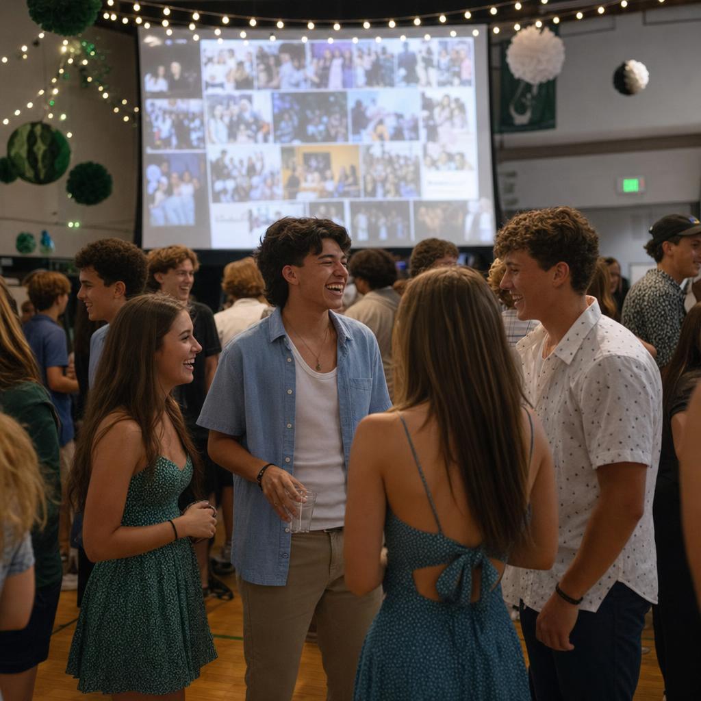 School event photo display